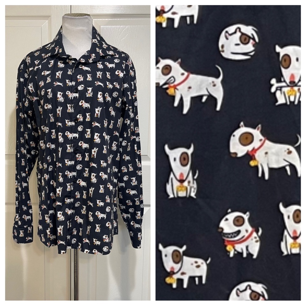 Jared Lang Dog print shirt